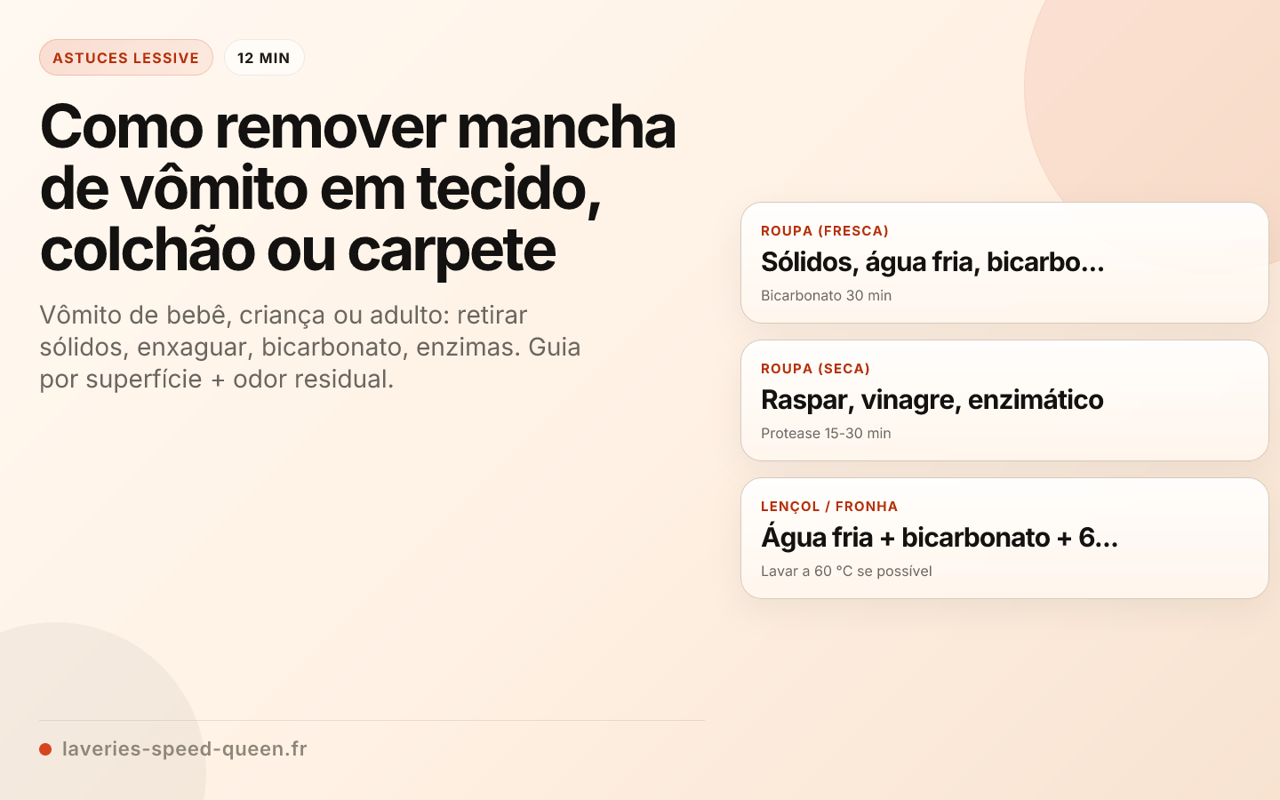 Como remover mancha de vômito em tecido, colchão ou carpete