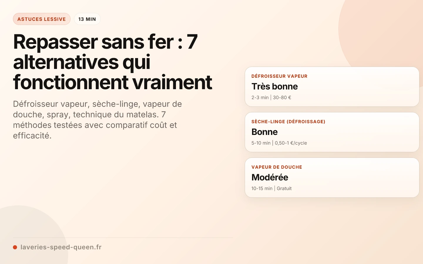 Repasser sans fer : 7 alternatives qui fonctionnent vraiment